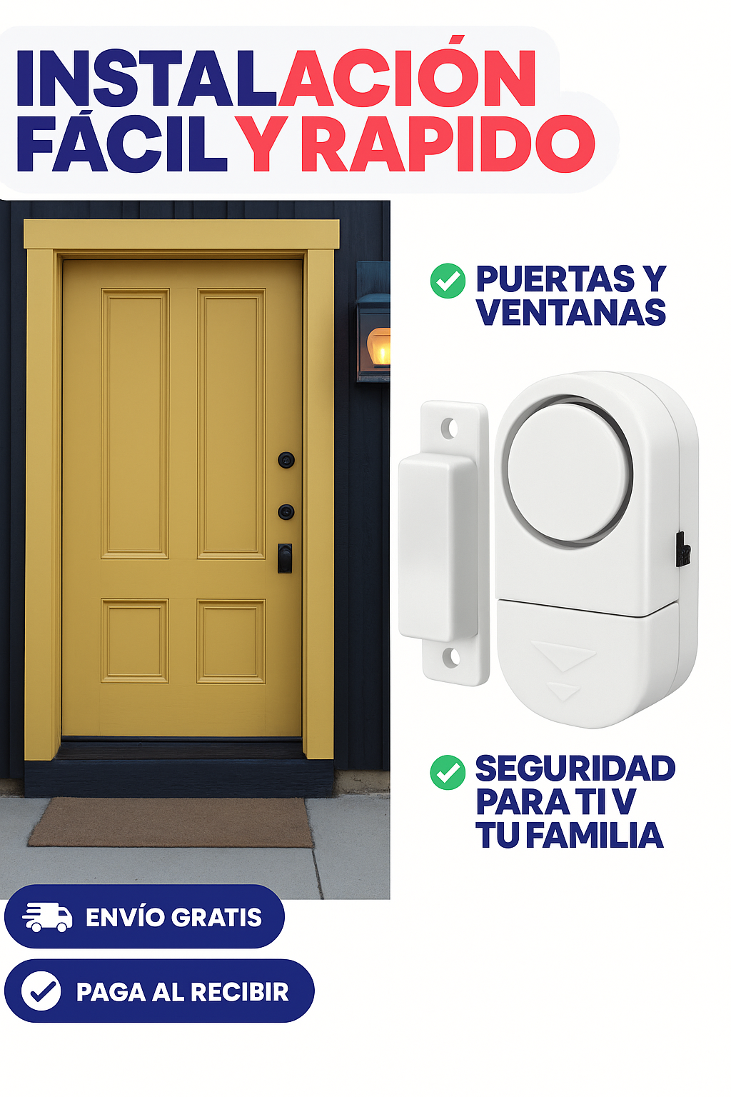 ALARMA ANTIRROBO INALÁMBRICA🔊🔊