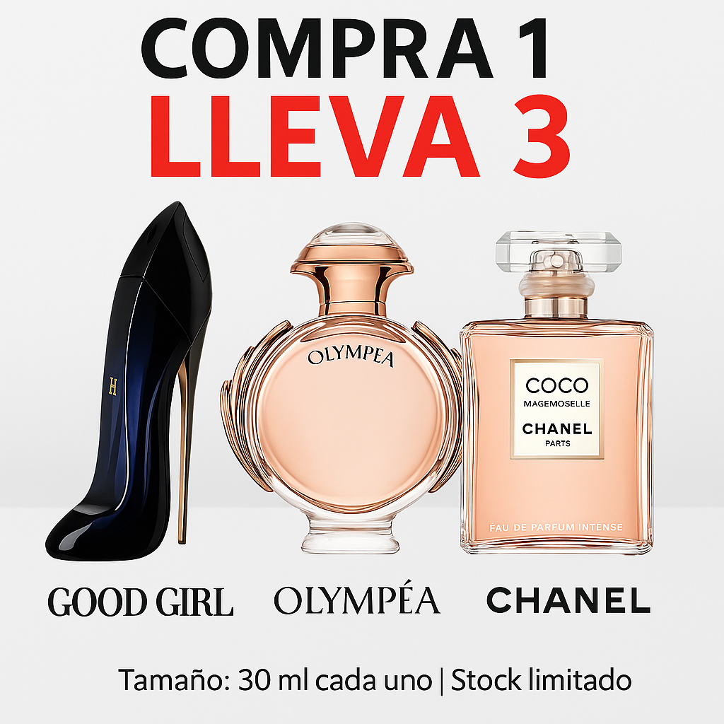 SUPER COMBO 3x1 de Perfumes para Mujeres 30ML🌸