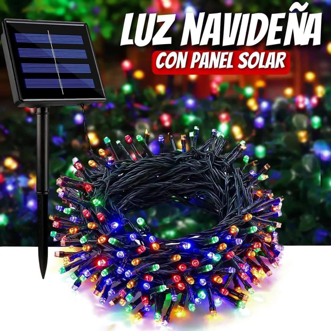 Luces Navideñas Solares coloridos 30 METROS