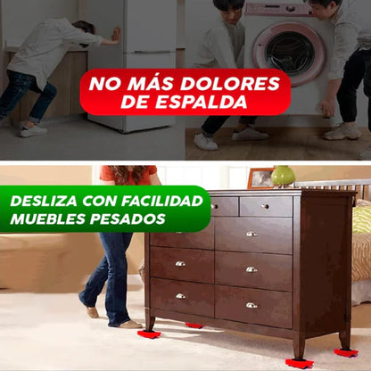 🛋️ Kit Elevador XPRO – Mueve y Levanta Muebles sin Esfuerzo 🔧⚡💪