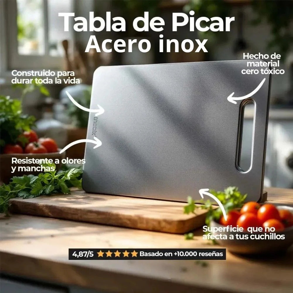 TABLA DE PICAR TITANIO - INOX PRO 304