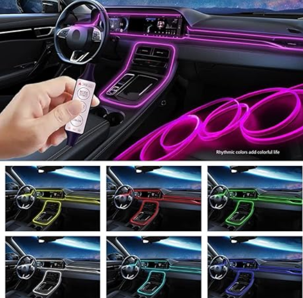 Cinta LED RGB NEON Para Auto- CALIDAD PREMIUM.😎
