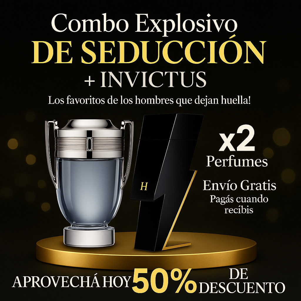 Combo Explosivo de Seducción 🖤 BAD BOY + INVICTUS