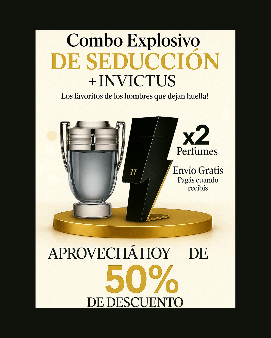 Combo Explosivo de Seducción 🖤 BAD BOY + INVICTUS
