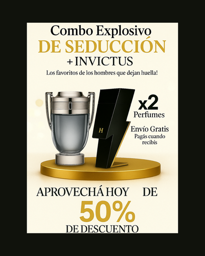 Combo Explosivo de Seducción 🖤 BAD BOY + INVICTUS