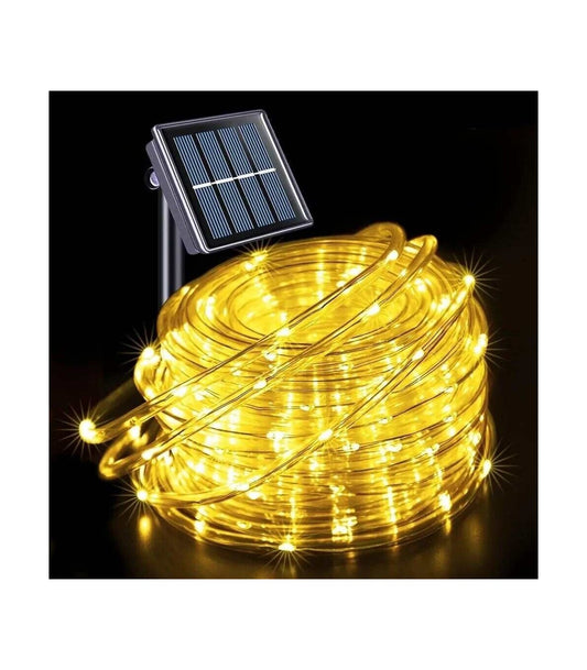LUZ NAVIDEÑA SOLAR,  MANGUERA  10 METROS  CALIDO ☀️✨🎁
